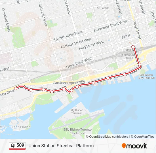 509 Streetcar Line Map