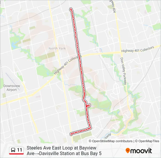 11 Bus Line Map