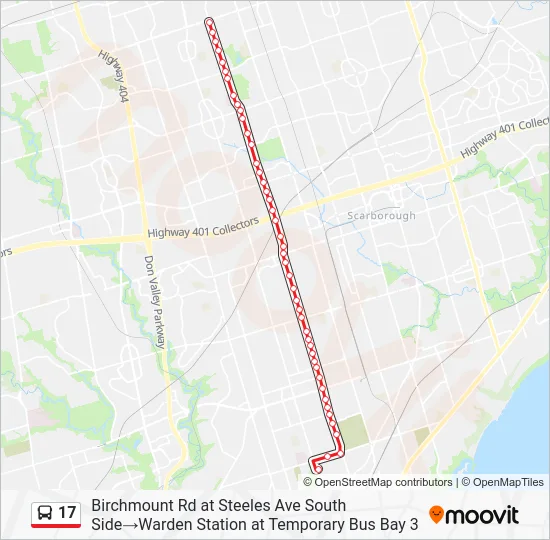 17 Bus Line Map