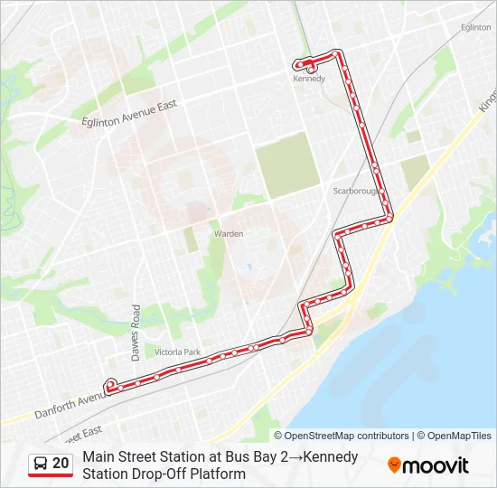 20 Bus Line Map