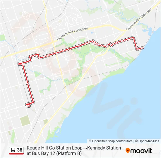 38 Bus Line Map