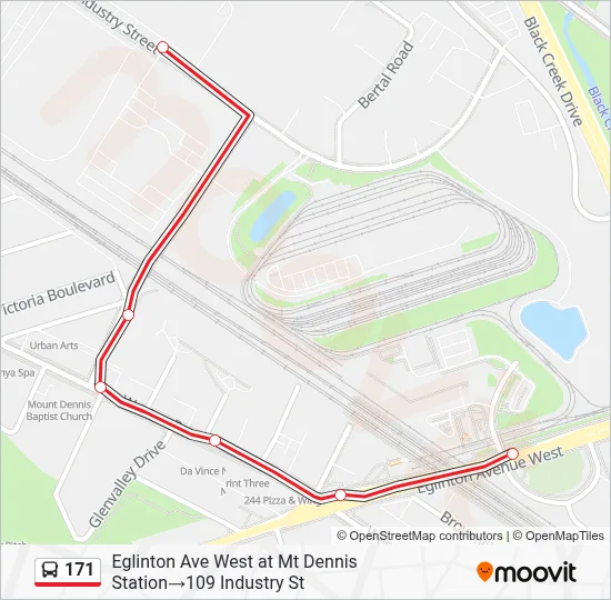 171 Route - Toronto ↔ Toronto: Schedules, Stops & Maps - Eglinton Ave ...