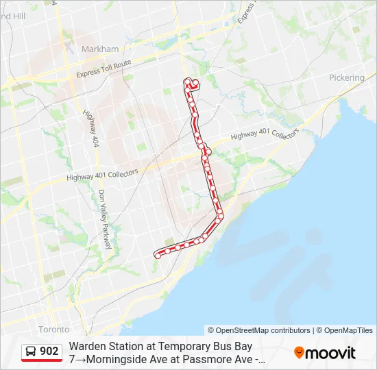 902 Bus Line Map