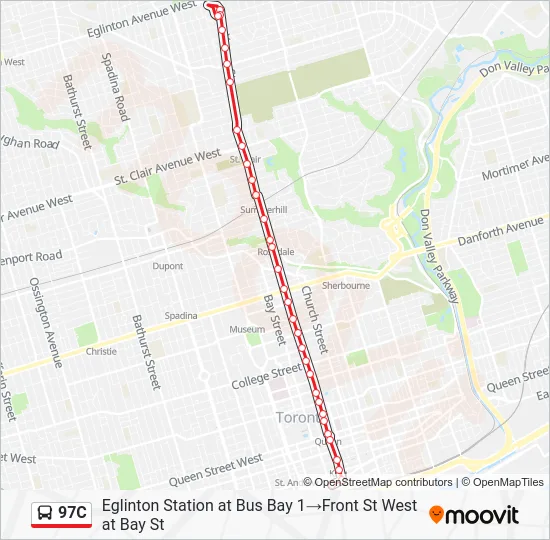 97C Bus Line Map