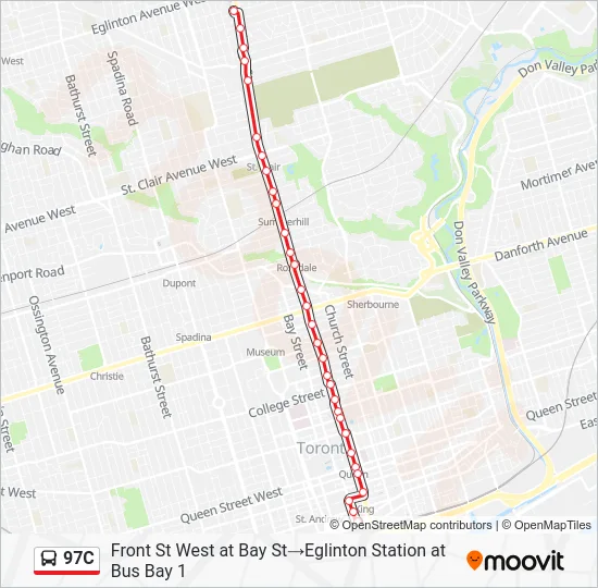 97C Bus Line Map