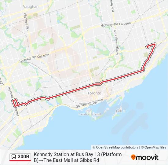 300B Route: Schedules, Stops & Maps - Kennedy Station at Bus Bay 13 ...
