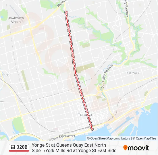 320B Bus Line Map