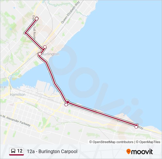 12 Bus Line Map