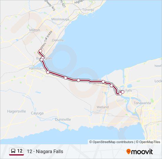 12 Bus Line Map