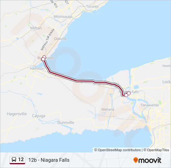 12 Bus Line Map