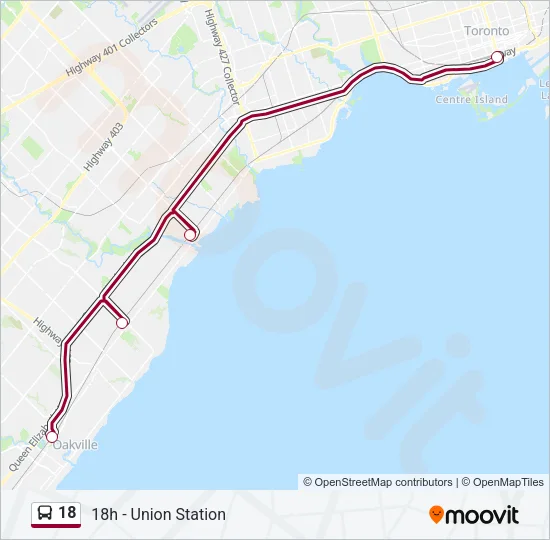 18 Bus Line Map