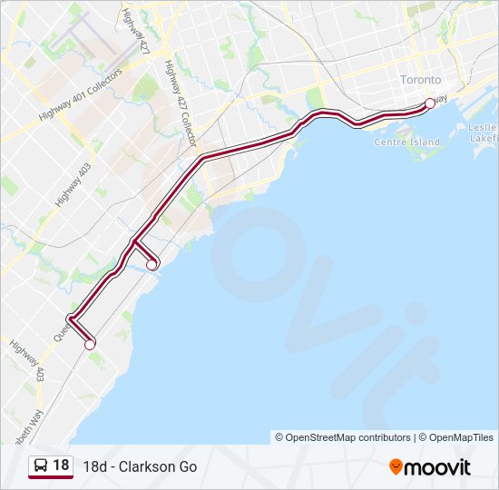 18 Bus Line Map