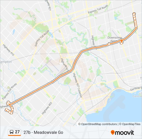 27 bus Line Map