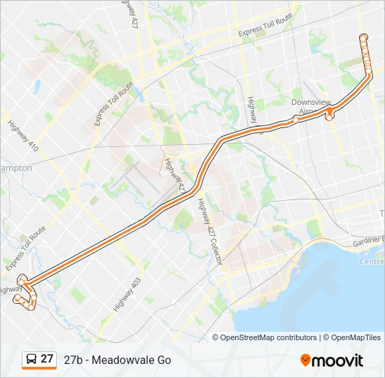 27 Bus Line Map