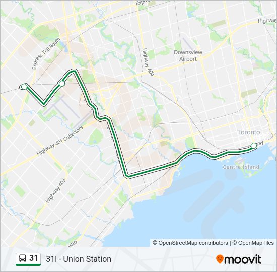 31 Bus Line Map