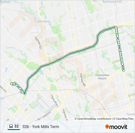 32 Bus Line Map