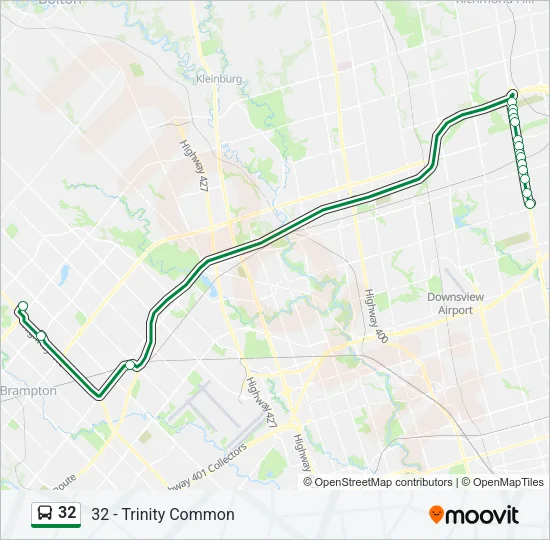 32 Bus Line Map