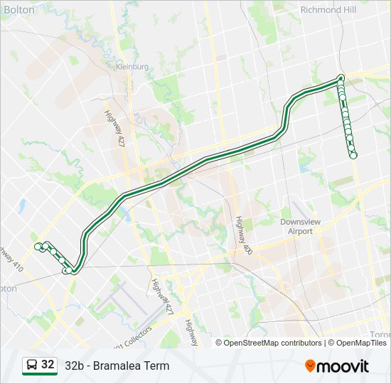 32 Bus Line Map