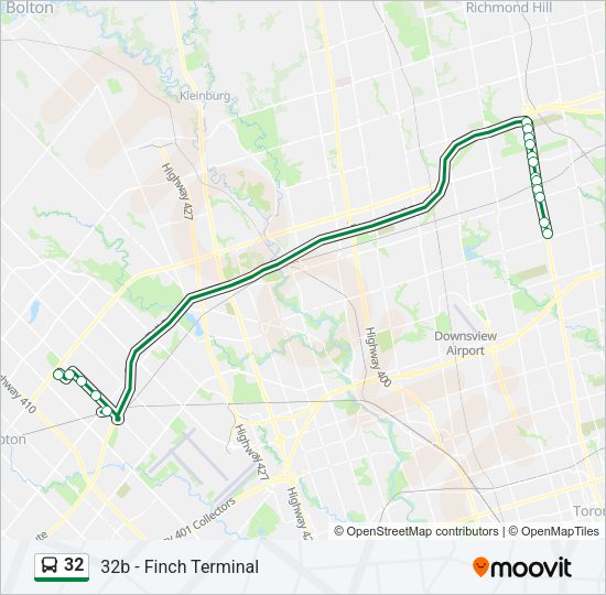 32 Bus Line Map