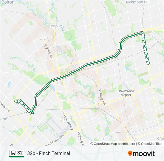 32 Bus Line Map