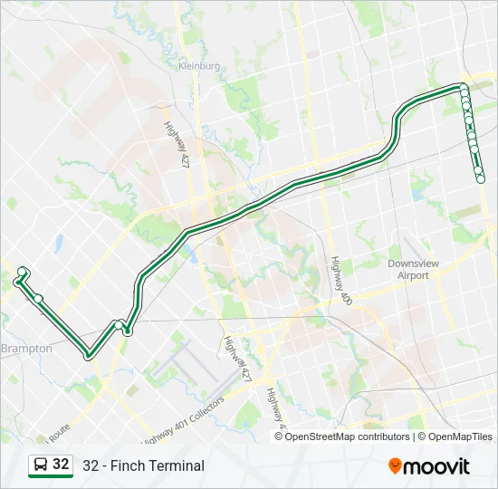 32 Bus Line Map