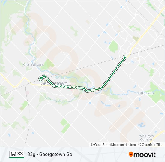 33 Bus Line Map