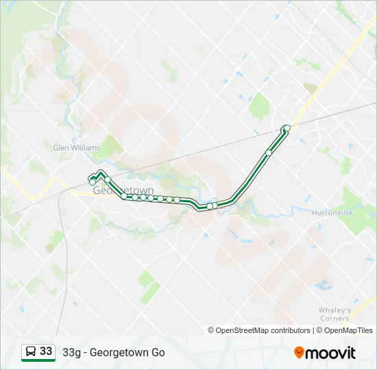 33 Bus Line Map