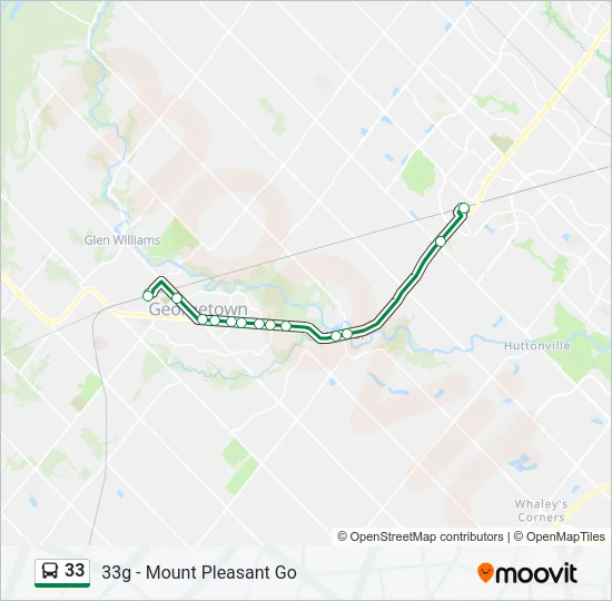 33 Bus Line Map