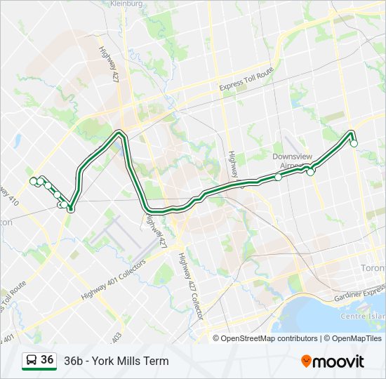 36 Bus Line Map