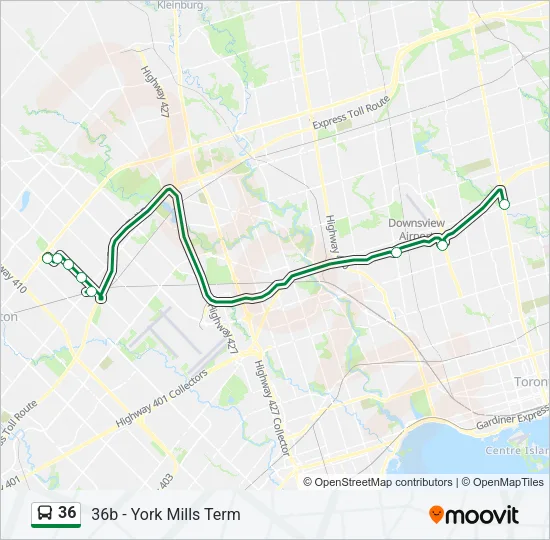 36 Bus Line Map