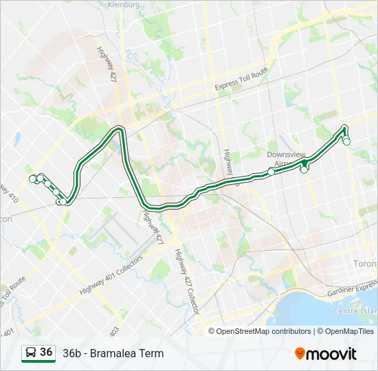 36 Bus Line Map
