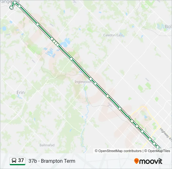 37 Bus Line Map