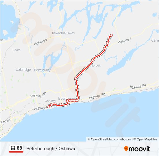 88 Bus Line Map