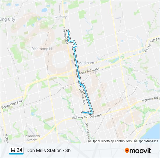 24 Bus Line Map