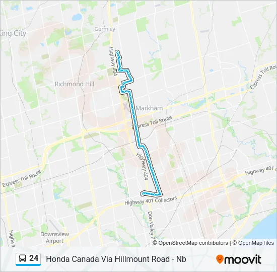 24 Bus Line Map