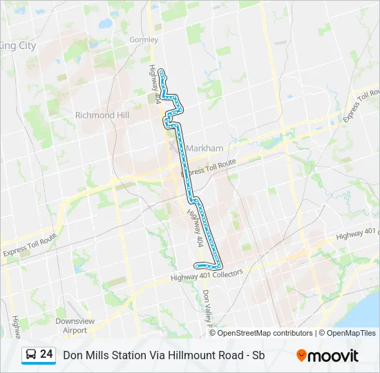 24 Bus Line Map