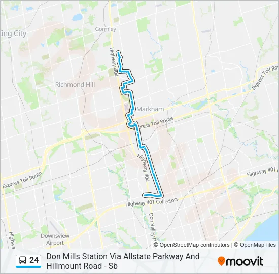 24 Bus Line Map