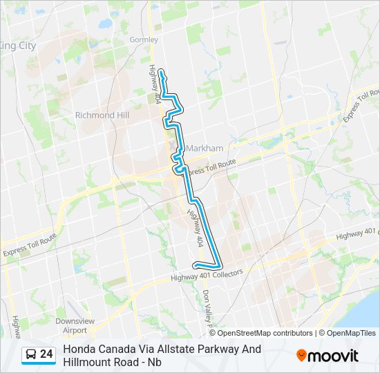 24 Bus Line Map