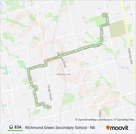 83A Bus Line Map