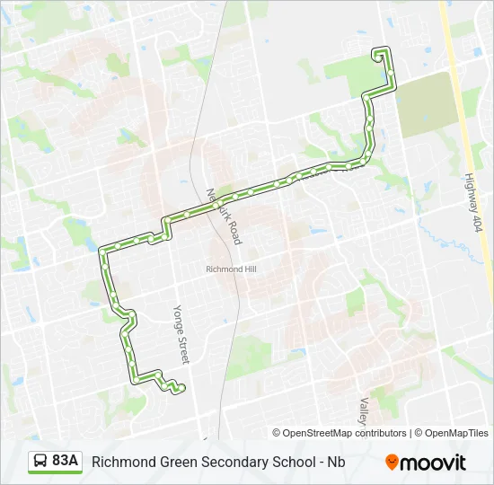 83A Bus Line Map