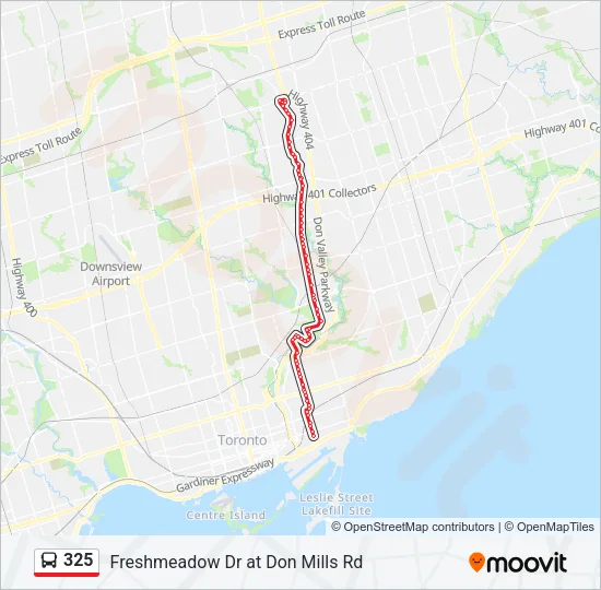 325 Bus Line Map
