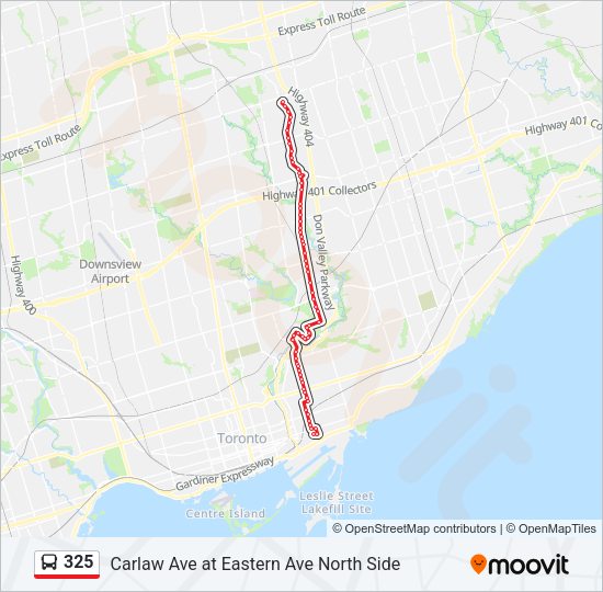 325 Bus Line Map