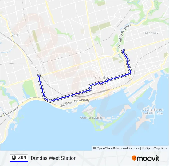 304 Streetcar Line Map