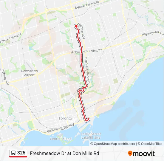 325 Bus Line Map