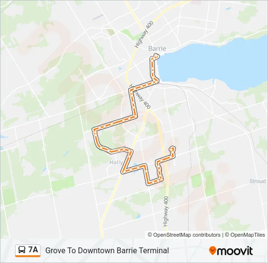 7A Bus Line Map