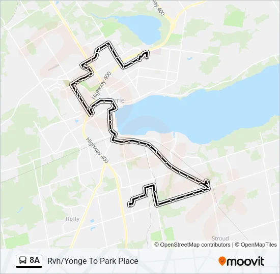 8A Bus Line Map