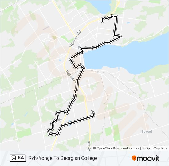 8A Bus Line Map