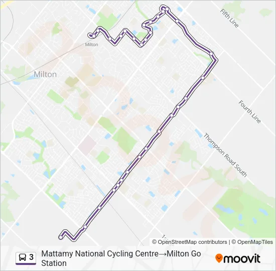 3 Bus Line Map