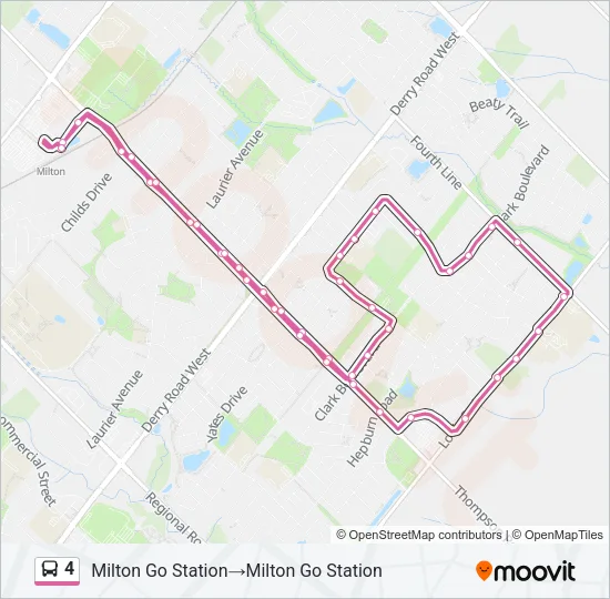 4 Bus Line Map