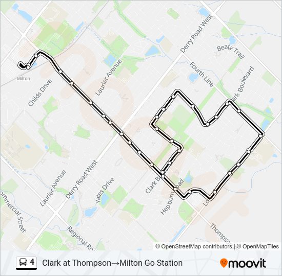 4 bus Line Map